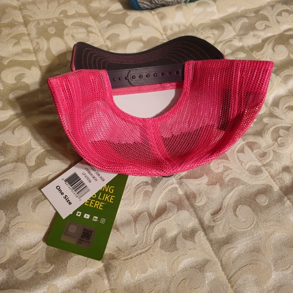 John Deere Charcoal and Pink Hat - Picture 2 of 2